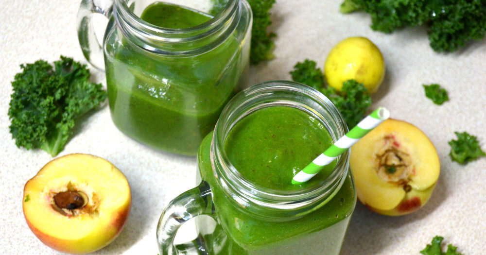 Guava Peach Green Smoothie Recipe